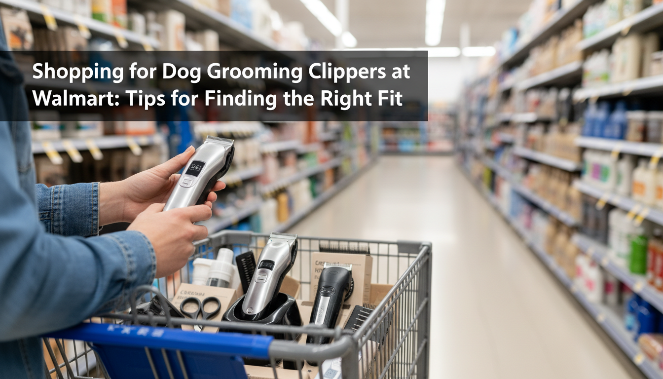 Shopping for Dog Grooming Clippers at Walmart: Tips for Finding the Right Fit